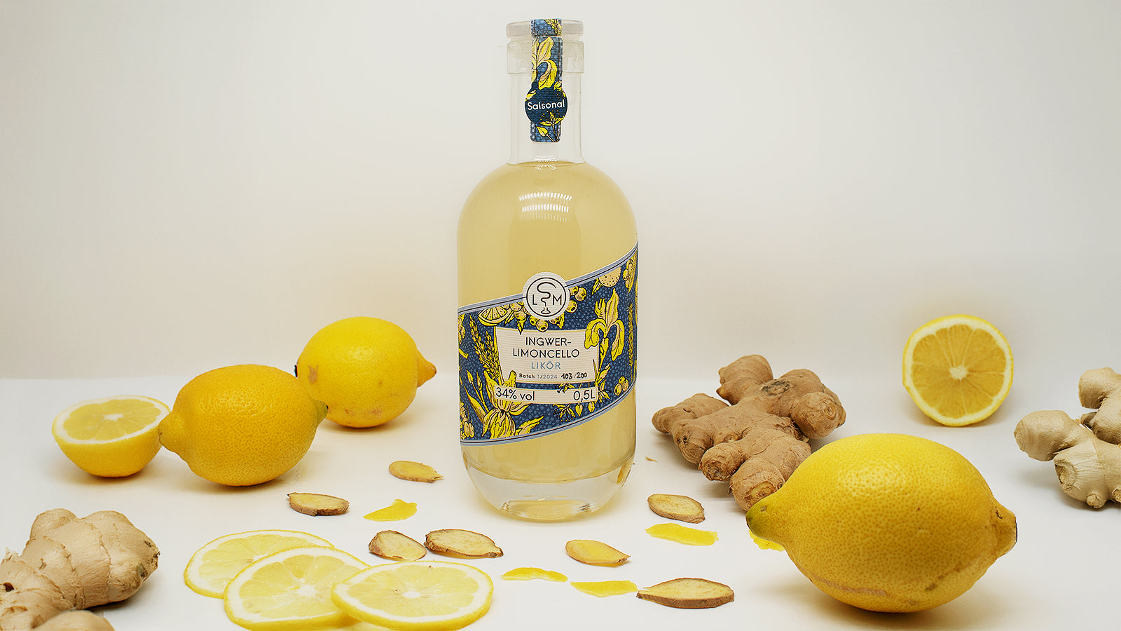 Ingwer-Limoncello: Zitronenlikör mit frischem Ingwer-Twist