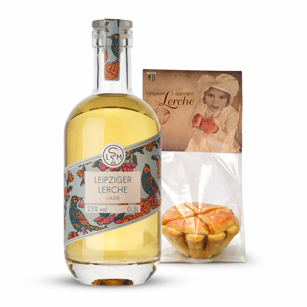 LEIPZIGER LERCHE DUO Likör und Gebäck