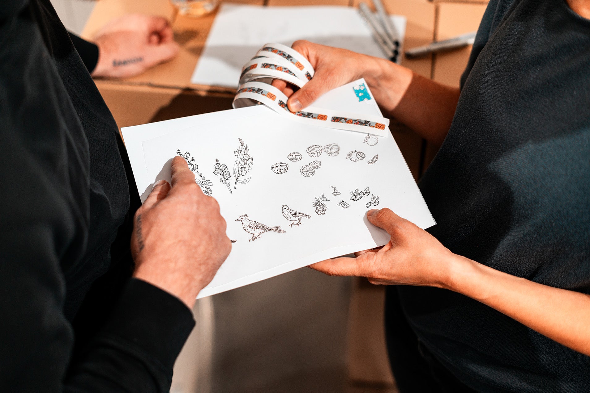 Zeichnungen der Künstlerin Paula Wolber werdenb besprochen