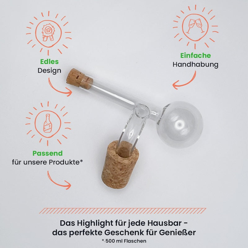 ÆTHER Gin Geschenkset mit Verpackung + Ausgießer