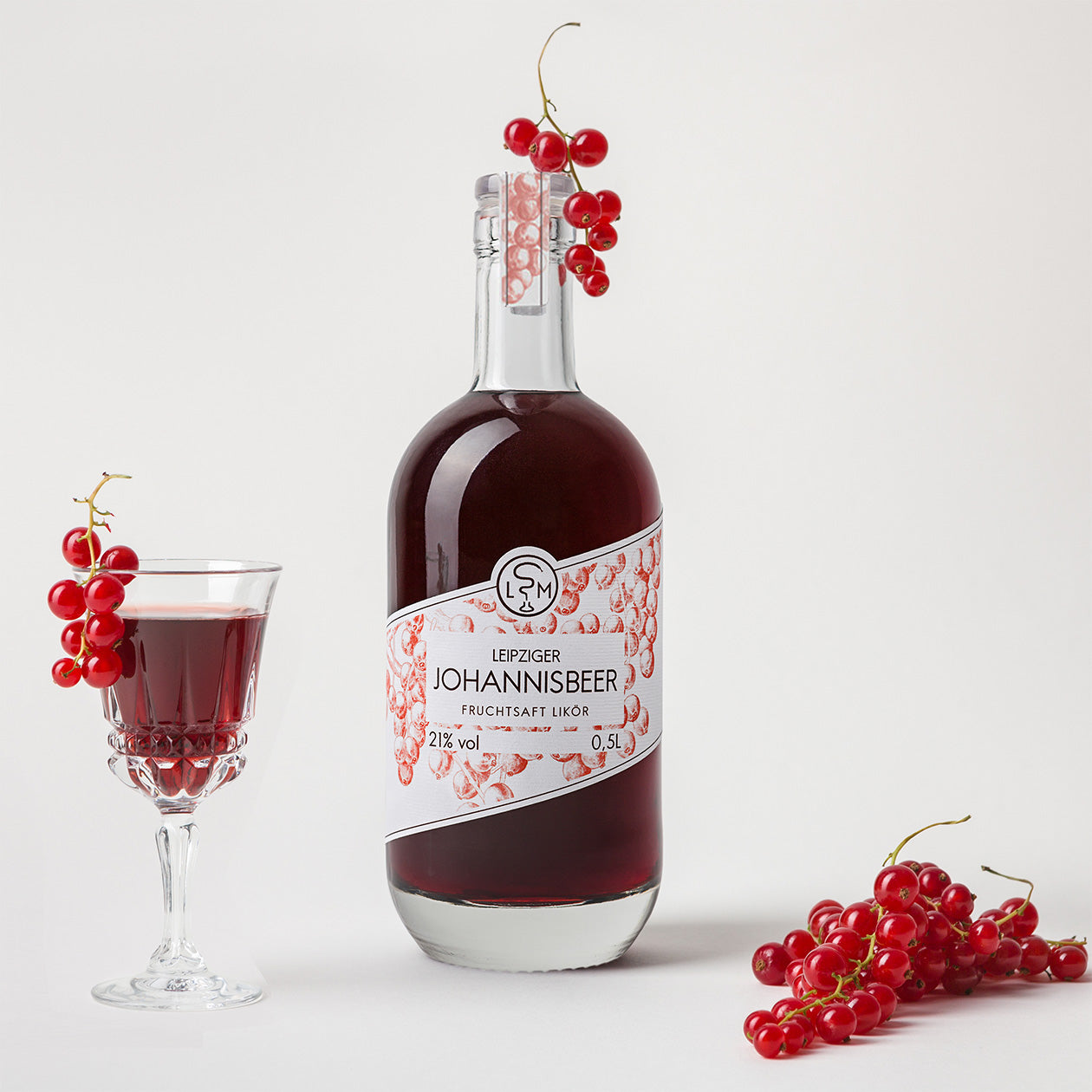 Leipziger JOHANNISBEER Likör Flasche