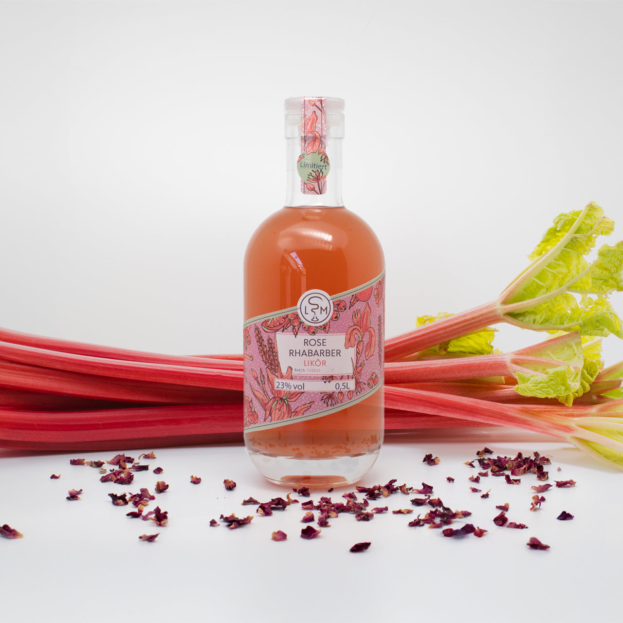 Rose-Rhabarber Likör