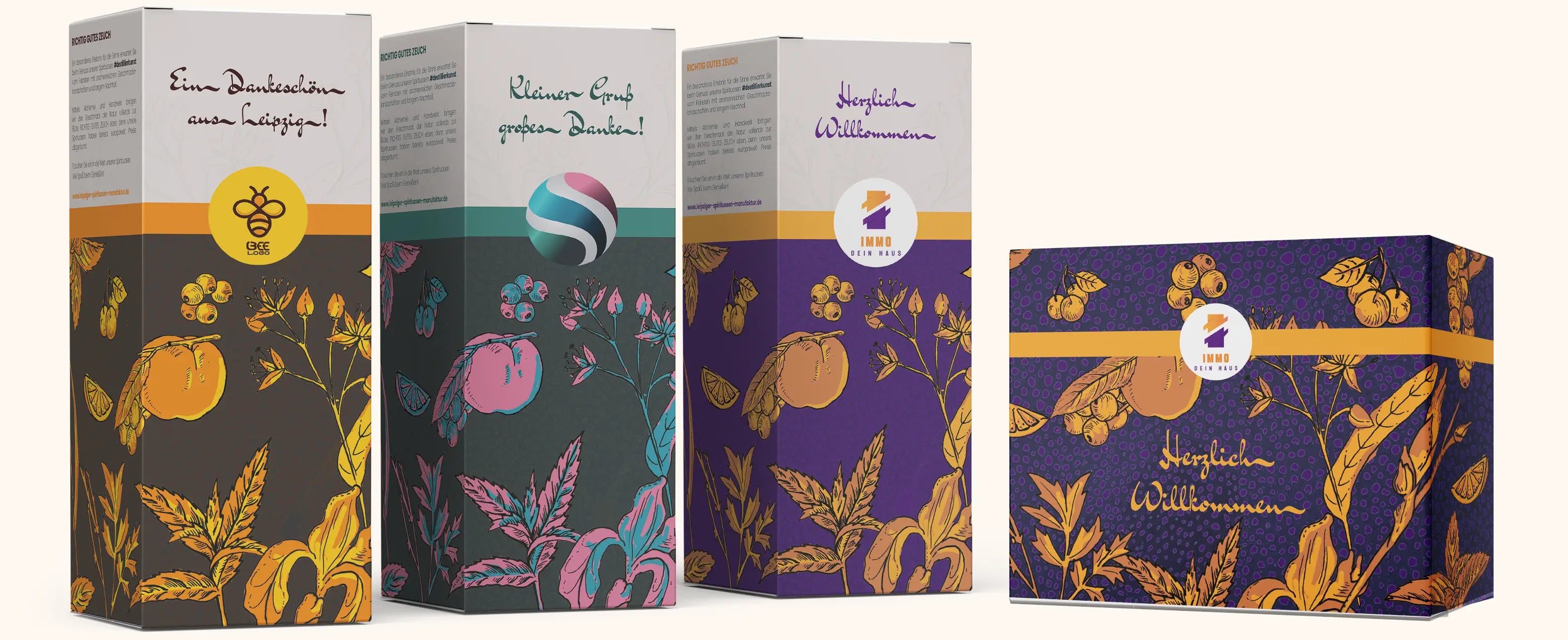 Individuelle Verpackung für Spirituosen als hochwertiges Geschenk aus der Leipziger Manufaktur