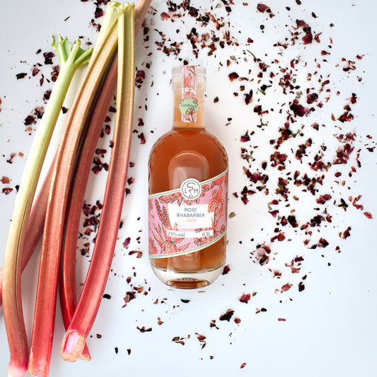 Rose-Rhabarber Likör
