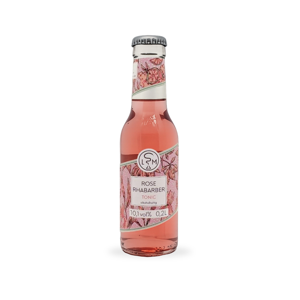 ROSE-RHABARBER Tonic - fertig gemixter Longdrink